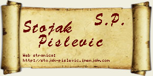 Stojak Pislević vizit kartica